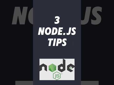 3 Node.js Tips for 2025! ⚠️ #nodejs #javascript #app #server #tipsandtricks