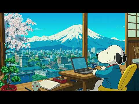 Snoopy Vibes 🌷 Soothing Spring Melodies for Focus & Relaxation 🌸 Tranquil Tunes for Your Mind