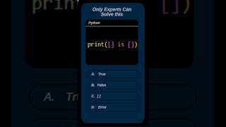 Only Coding Masters Can Solve This! 🔥 Write Your Answer in the Comments! python exercise 31 #shorts