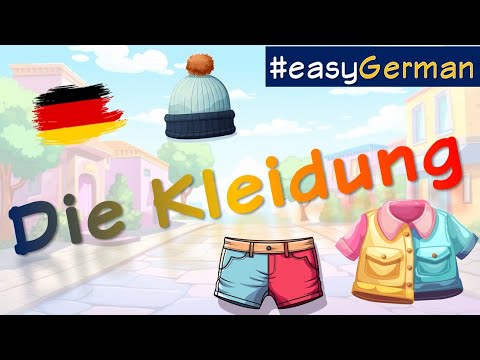 Die Kleidung Deutsch lernen  | German | Clothing Items | Vocabulary for Beginners!