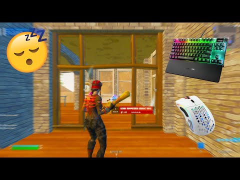 Steelseries Apex Pro TKL🤩 Tilted ZoneWars Fortnite Keyboard and Mouse ASMR Chill🎧
