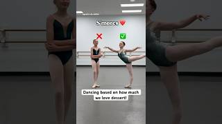 Ballet based on how much we love dessert! 🧁🍪🍫 #ballet #shorts
