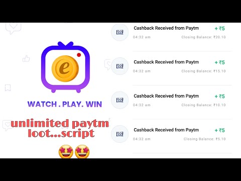 how to earn pyatmcash|| paytm Earning app|| Elo elo New latest coin hack script ||