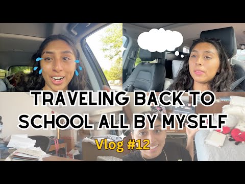 Traveling back to college ALL BY MYSELF | Third year student @ RIT | Vlog #12