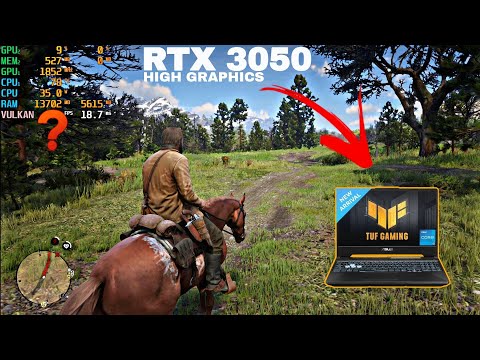 Red dead redemption 2 #rdr2 How much fps ? in High graphics test in Asus tuf f15