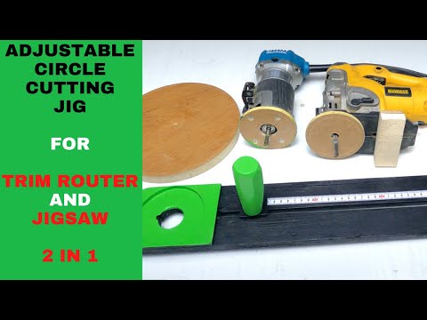 How to make a circle cutting jig for a router