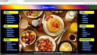 Delicious Food Menu Project using Html and CSS #design #project