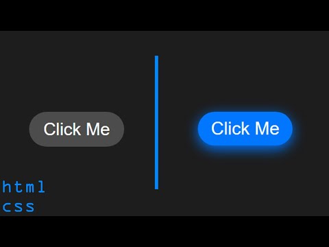 Creative Glowing Button with hover and animation Effect in Html, Css