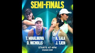 WTA Abu Dhabi Doubles  Semi Finals Alex Eala - Kindly Subscribe for updates later