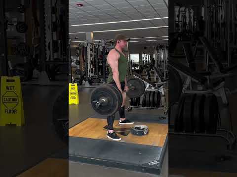 Easy 405 deadlift no belt no straps for reps