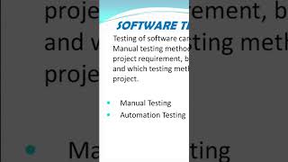 Types of software testing ?!
