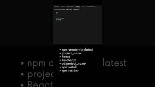 Create React Project with Vite 2025  #react #frontend  #cssanimation #html #cssforbeginners