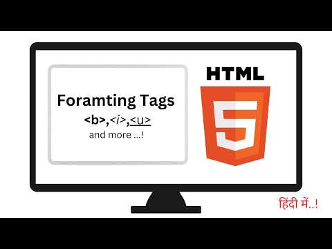 HTML Formating Tags in Hindi | Marquee Tag | Tags Explained : b, i, u, Strong and Em | #3