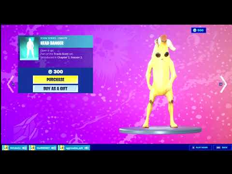 Peely looks like a complete sped whild doing the Travis Scott emotes.