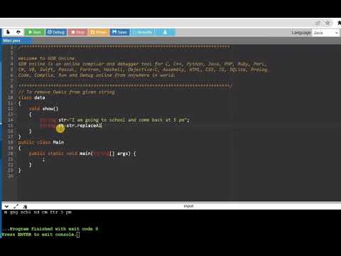 Remove vowels from string in java | coding question | persistent 2022