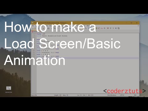 Batch Tutorial: How to make a Load Screen/Animation