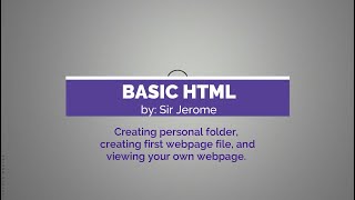 Grade 5 ICT - Basic HTML