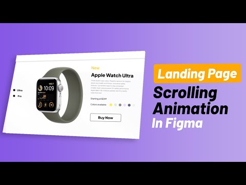 Landing Page Scrolling Animation in Figma