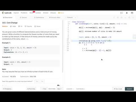 Amazon Coding Interview Question: Coin Change