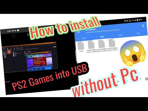 How to install PS2 games into pendrive with Android