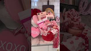 dollar tree valentines gift basket 🫧💋 #valentinesday #giftideas #asmr #selfcare #valentine