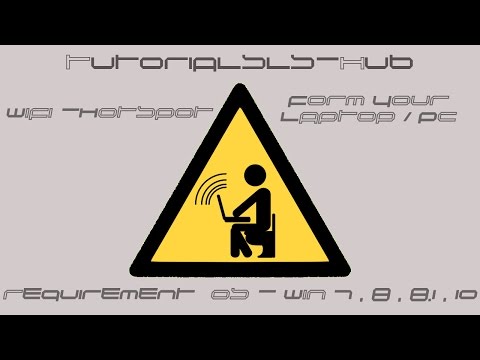 Create Wifi-Hotspot Form Laptop / PC ! No Software