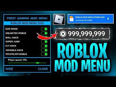 Roblox Mod Menu Unlimited Robux Update 2025 | Roblox Mod Apk Unlimited Robux & Speed Fly Jump Hack