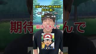 【歴代サトシの顔別】反応の違い