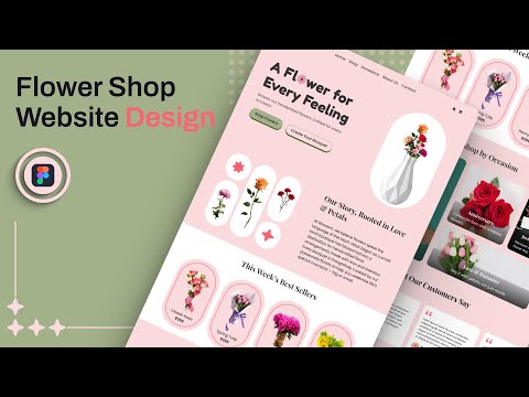 Designing a Flower Shop Website in Figma | Figma UI Design for Beginners