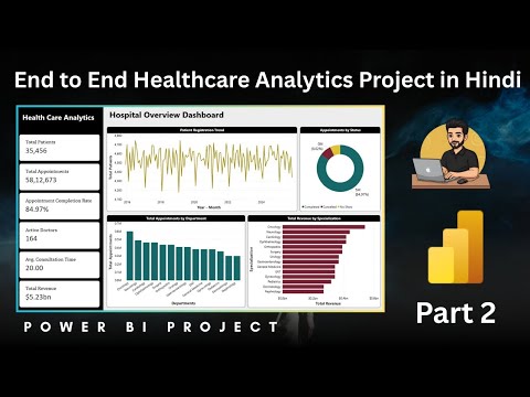 Power BI End-to-End Healthcare Analytics Project | Full Dashboard Tutorial in Hindi  | Part 2