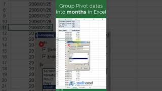 Group Pivot Table dates into months WITHIN the Pivot Table