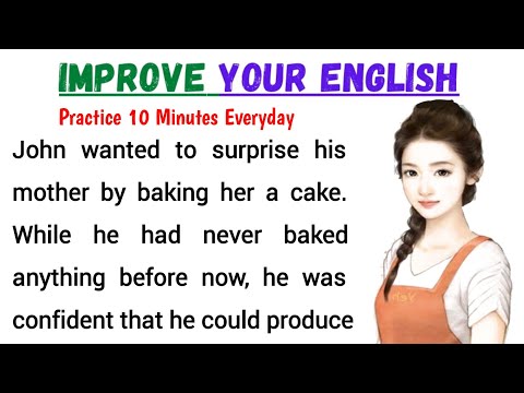 Baking a Cake | Learning English Speaking | Level 2 | Listen and Practice | #1