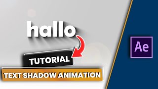 Tutorial Text Shadow Animation - After Effects CC