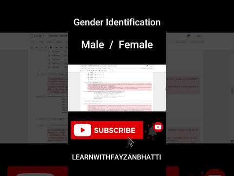Gender Identification using python #Shorts #YouTubeShorts