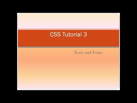 css font styles