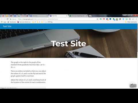 Embed Editable Desmos Graphs Into Google Sites