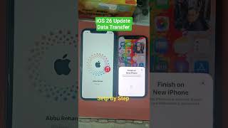 Step By Step Data Transfer iOS 26 New Update #apple #datatransfer #easy