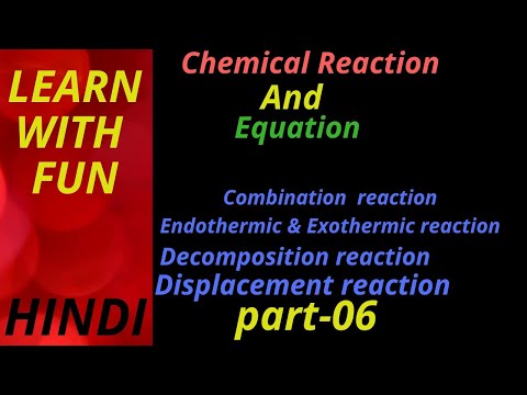 Combination Reaction l Decomposition Reaction l Displacement Reaction l IN HINDI