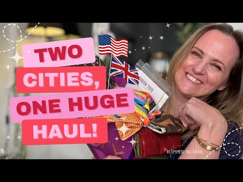 Fabric Shopping in London & Seattle | Fabric Haul + Pattern Finds