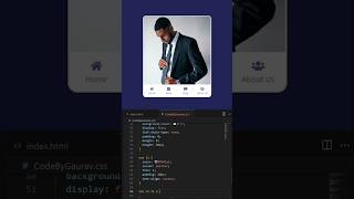 🔥 Smooth Mobile Tab Navigation UI | Responsive Design #webdevelopment #coding #navigation #shorts'