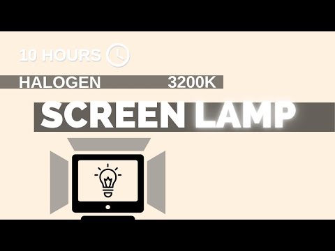 Halogen screen lamp  - 10h - (16:9) - NO Sound - a simple screen for 10 hours [screen tools]