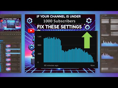 If Your Channel Is Under 1000 Subscribers Fix these Settings NOW!!!.