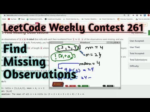 2028 | Find Missing Observations | Leetcode weekly contest 261
