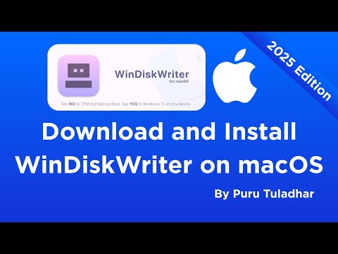 Download and Install WinDiskWriter on macOS Sequoia (15.5)