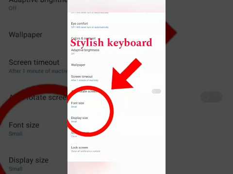 font size kaise change kare !How to Display font size large?#fontsize #shorts#smartphone #realme