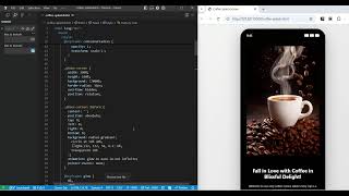 Modern CSS Animations & Interactive Effects - Coffee Splash Screen☕