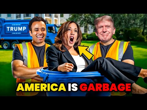 BIDEN Allegedly Call Half of America GARBAGE:- Trump & Vivek Respond Dressed as Garbage Men