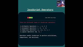 Master JavaScript Operators in 5 Seconds! #coding #codingexplained #javascript #programming