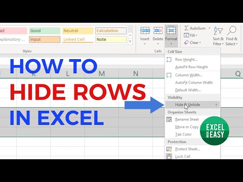 How to Hide Rows in Excel