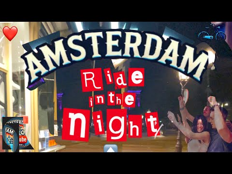 Amsterdam Bicycle Video 20 ABV20 Quiet Nighttime ride from West into the Amsterdam Center 14/09/2024